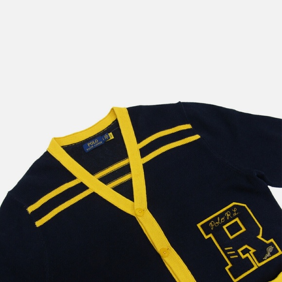 Ralph Lauren Letterman Cardigan - Picture 2 of 3